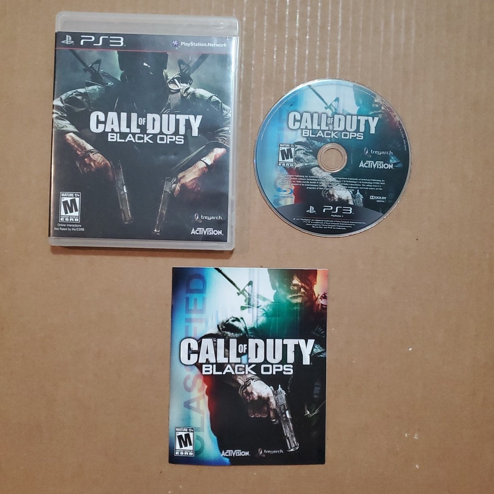 Call of Duty Black Ops 1 Sony PlayStation 3 PS3 CIB w/MANUAL Clean Excellent